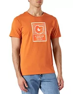 Koszulki męskie - G-STAR RAW Męski t-shirt Boxed Hd Gr R T, Pomarańczowy (Burned Orange 336-3014), M - miniaturka - grafika 1