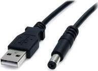 Kabel USB StarTech USB-A - DC 3.5 mm 0.9 m Czarny USB2TYPEM