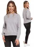 Bluzy damskie - Bluza Damska Dresowa Bawełniana Bez Kaptura Wkładana Szara MORAJ S - miniaturka - grafika 1