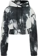 Bluzy damskie - ocy Damska bluza z kapturem 82733741, czarno-niebieska biała, L, czarny, niebieski, biały, L - miniaturka - grafika 1