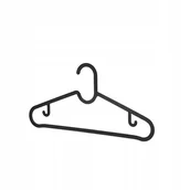 Wieszaki i stojaki - Wieszak wiszący plastik Ikea czarny 1szt - miniaturka - grafika 1
