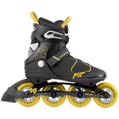 Rolki - K2 F.I.T 90 BOA, rolki, męskie, czarne - miniaturka - grafika 1