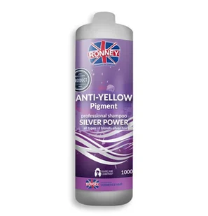 Yellow Ronney ANTI  shampoo SILVER POWER Szampon do włosów eliminujący żółte tony 1000ml - Szampony do włosów - miniaturka - grafika 2