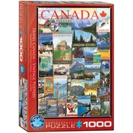 Puzzle - Eurographics Puzzle 1000 Travel Canada Vintage Poste 6000-0778 - - miniaturka - grafika 1