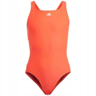 Stroje kąpielowe dla dziewczynek - Adidas Junior Cut 3S Suit IQ3971 Strój Kąpielowy Jednoczęściowy Basenowy - miniaturka - grafika 1