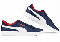 Buty dla dziewczynek - PUMA buty dziecięce sportowe do biegania wygodne dla dzieci Smash r.38 - miniaturka - grafika 1