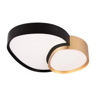 Lampa sufitowa LED w czarno-złotym kolorze 36x43.5 cm Rise – Trio - Lampy sufitowe - miniaturka - grafika 1