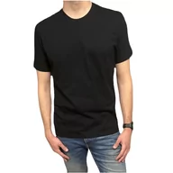 Koszulki męskie - T-shirt męski gładki koszulka czarny 3XL - miniaturka - grafika 1