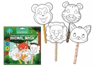 Maski Zwierzątka 4szt - Przybory szkolne - miniaturka - grafika 1