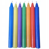 Świece - ŚWIECE INTENCYJNY DO RYTUAŁÓW SIEDEM CZAKR SOJOWY DO MEDYTACJI 7 SZTUK - miniaturka - grafika 1