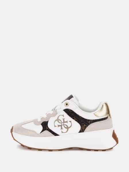 sneakers donna guess flpluc pel12 luckei whibr