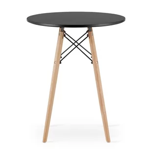 SK Stół TODI Okrągły 60cm - czarny emix - Stoły - miniaturka - grafika 4