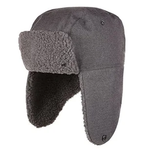 Regatta Męska wodoodporna czapka Halian Trapper II Rhino Marl L-XL - Czapki damskie - miniaturka - grafika 1