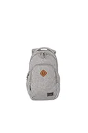 Torby na laptopy - Travelite Plecak bagaż podręczny z kieszenią na laptopa do 13 cali, seria Basics Daypack Melange: modny mały plecak o wyglądzie melanżu, 41 cm, 13 litrów, jasnoszary, 41, Klasyczny - miniaturka - grafika 1