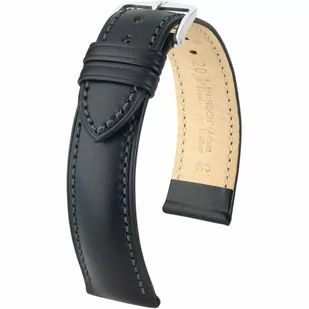 Czarny pasek skórzany 20 mm HIRSCH Kent 01002050-2-22 (L) RATY | GRATIS WYSYŁKA | GRATIS ZWROT DO  1 ROKU | 100% ORYGINAŁ!! - Akcesoria do zegarków - miniaturka - grafika 1