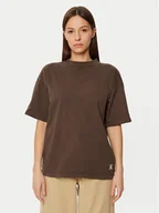 Koszulki i topy damskie - Champion T-Shirt 117449 Brązowy Loose Fit - miniaturka - grafika 1