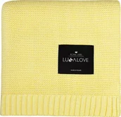 Koce i narzuty dla dzieci - LullaLove Bambusowy kocyk cytryna 80x100 cm Lullalove - miniaturka - grafika 1