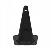 Piłka nożna - Pachołek wysoki z dziurami 38cm czarny - miniaturka - grafika 1