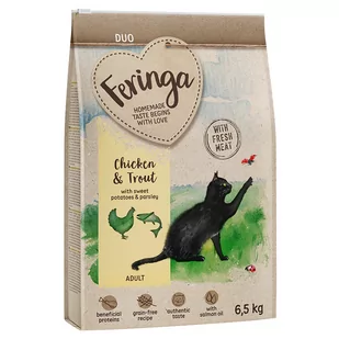 Feringa Adult Duo, kurczak z pstrągiem - 2 x 6,5 kg - Sucha karma dla kotów - miniaturka - grafika 1