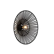 Lampy ścienne - QAZQA Orientalny kinkiet czarny bambus - Pua - miniaturka - grafika 1