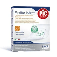 Apteczki i materiały opatrunkowe - SIROWA PIC SoffixMed pooperacyjny plaster antybakteryjny 10 x 10 cm x 5 szt delikatny | OD 199 PLN! - miniaturka - grafika 1