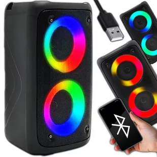 Głośnik Bluetooth Boombox Mobilny USB RADIO LED Bezprzewodowy Przenośny MP3 A10 - Głośniki przenośne - miniaturka - grafika 1