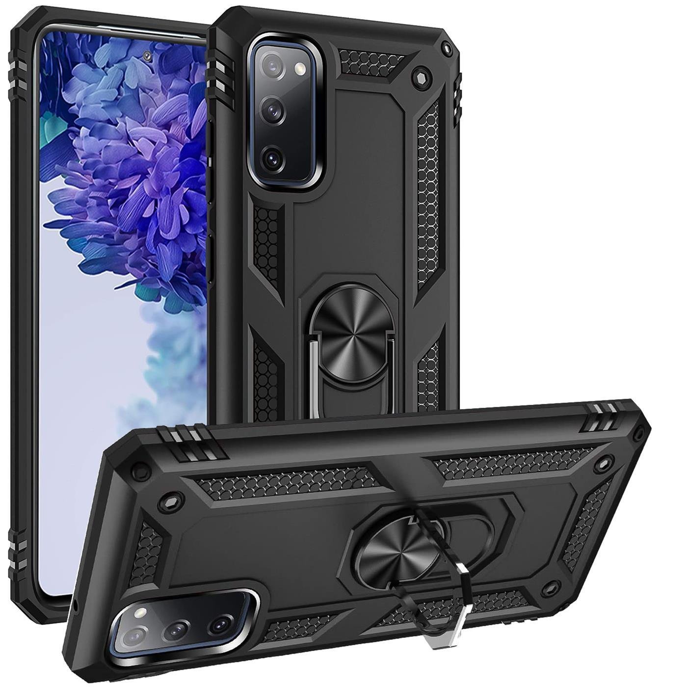 Etui na telefon komórkowy Armor Shield do Samsung Galaxy S20 FE Ultra Hybrid Case, czarne