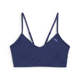 Damski Stanik sportowy PUMA MOVE CLOUDSPUN BRA AOP 52669146 – Fioletowy - Biustonosze - miniaturka - grafika 1