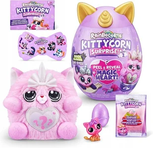 Różowy Pluszowy Kotek Kittycorn 10 Niespodzianek Prezent Dla Dziewczynki - Maskotki i pluszaki - miniaturka - grafika 1