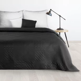 Narzuta 170 x 210 Pikowana Eurofirany Boni5 Czarna - Narzuty - miniaturka - grafika 2
