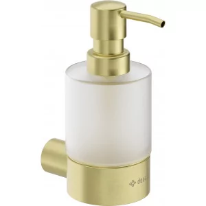 DEANTE ADR R421 ROUND Dozownik mydła - ścienny  złoto szczotkowane - Mydelniczki i dozowniki mydła - miniaturka - grafika 1