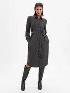 Sukienki - JOOP! Sukienka damska z bluzką - Dalina Kobiety Sztuczne włókno szary jednolity, 38 - miniaturka - grafika 1