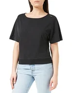 Koszulki i topy damskie - G-STAR RAW, Luźny top damski z dekoltem w łódkę, Czarny (Dk Black D21224-b353-6484), L - miniaturka - grafika 1