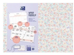 Planer tygodniowy A4/60K Floral OXFORD - Planery - miniaturka - grafika 1