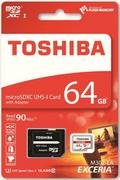 Karty pamięci - Toshiba microSDXC Exceria 64GB (THN-M302R0640EA) - miniaturka - grafika 1