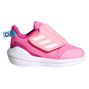 Buty dziecięce Adidas EQ21 Run 2.0 AC sportowe lekkie różowe na rzepy-26 - Buty dla dziewczynek - miniaturka - grafika 1