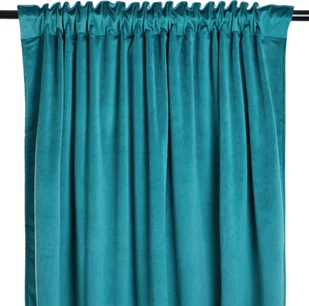 Zasłona zaciemniająca B2 Velvet Ciemnozielony Essentials HOMLA - Zasłony - miniaturka - grafika 1