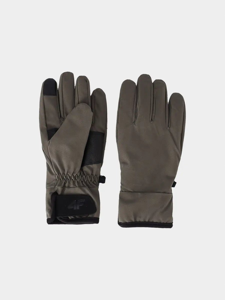 4F, Rękawiczki unisex, przejściowe ze ściągaczem, CAS U125 KHAKI L