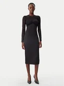 Sukienki - Patrizia Pepe Sukienka koktajlowa 8A1463/A375-K103 Czarny Regular Fit - miniaturka - grafika 1