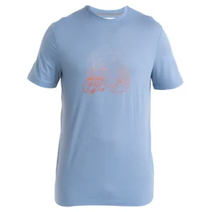 Koszulka męska Icebreaker Men Merino 150 Tech Lite III SS Tee Van Camp Rozmiar: XL / Kolor: jasnoniebieski - Koszulki sportowe męskie - miniaturka - grafika 1