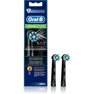 Oral-B Produkty do higieny jamy ustnej CrossAction Black Końcówki wymienne do szczoteczek elektrycznych 2x - Pasty do zębów - miniaturka - grafika 1