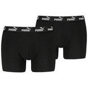 Majtki męskie - Męskie bokserki Puma Elements Basic Boxers 2P Rozmiar: XXL / Kolor: czarny - miniaturka - grafika 1