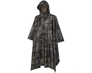 Płaszcz/Poncho Przeciwdeszczowe Brandit Ripstop Poncho Darkcamo - Płaszcze damskie - miniaturka - grafika 1