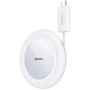 Ugreen ładowarka bezprzewodowa Qi 15W z silikonowym etui kompatybilna z MagSafe biały (40123) - Etui i futerały do telefonów - miniaturka - grafika 1