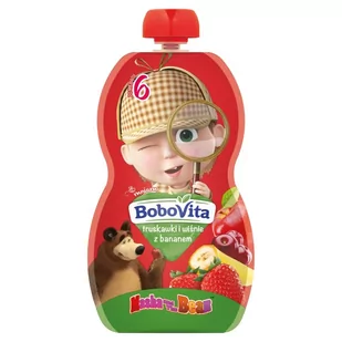 Bobovita Deser Truskawki i Wiśnie z Bananem 100g - Desery dla dzieci - miniaturka - grafika 1