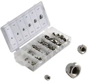 Pozostałe wyposażenie warsztatu - Geko Nakrętki kołpakowe zamknięte 150el zestaw nakretek G02921 - miniaturka - grafika 1