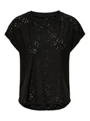 Koszulki i topy damskie - Only czarny ażurowy top XS - miniaturka - grafika 1