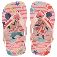 Buty dla dziewczynek - Havaianas Unisex Baby Disney Classics II japonki, różowy/czerwony, 7 UK dziecko, Różowy czerwień, 7 UK Child - miniaturka - grafika 1