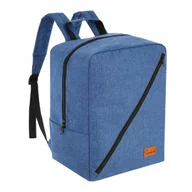 Torebki damskie - PLECAK DO SAMOLOTU BAGAŻ PODRĘCZNY 40X20X25CM 24L NIEBIESKI TORBA PODRÓŻNA - miniaturka - grafika 1