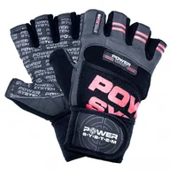 Rękawice do ćwiczeń - Rękawice fitness Power System  Fitness Rukavice Power Grip Černočervené XL - miniaturka - grafika 1